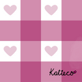Rose Pink Hearted Gingham Seamless Pattern