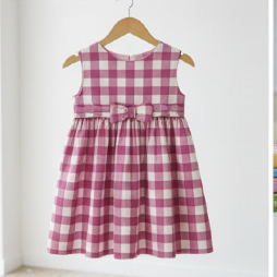Rose Pink Gingham Seamless Pattern